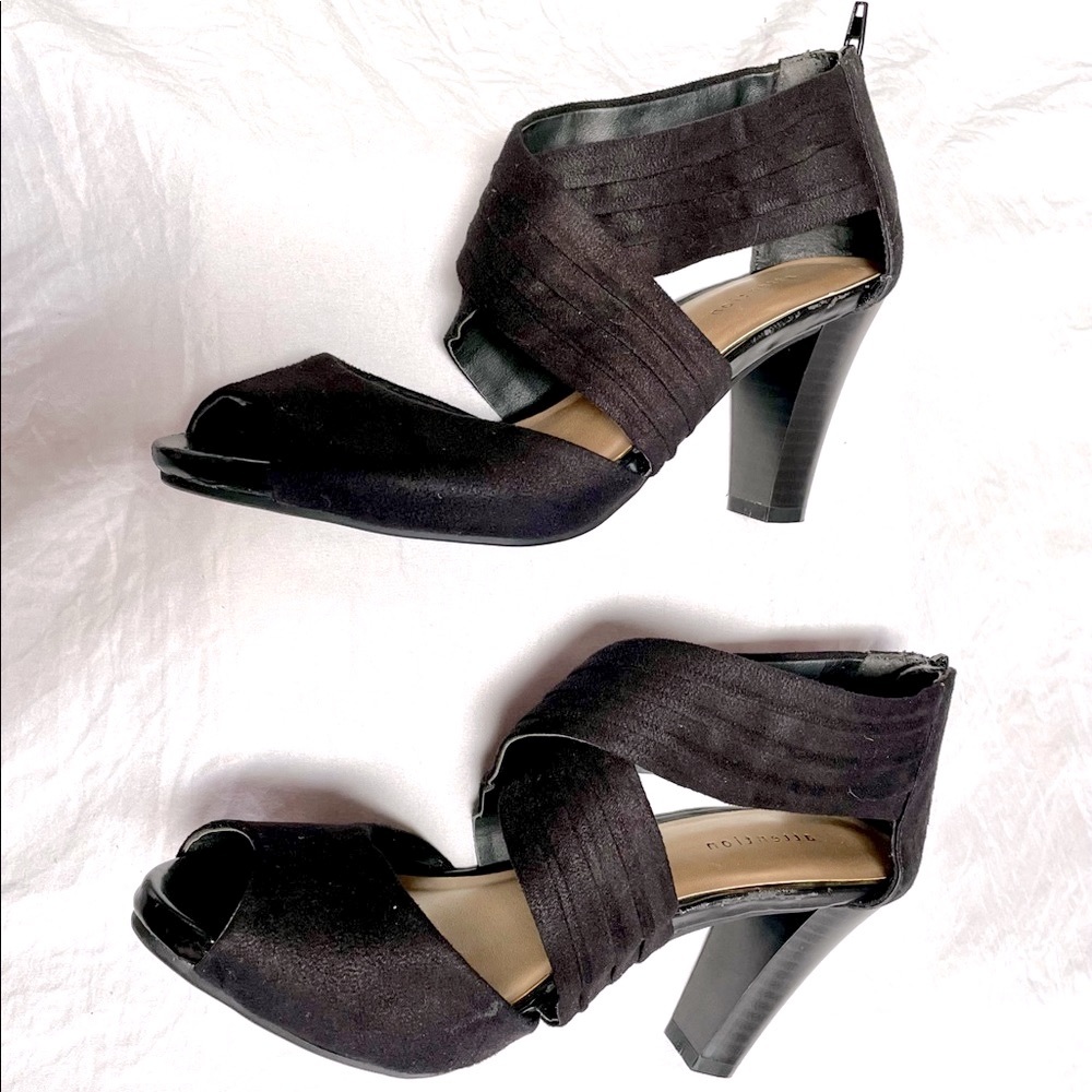 ATTENTION women’s heeled sandals (jenna) black size5 NWOT - Picture 7 of 13